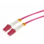Cabo de fibra ótica Tecline 798LL00 LC OM4 0,5 m rosa violeta