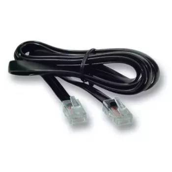 Cabo telefónico EFB Elektronik K2406SW.6 6 m preto