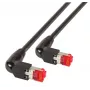 Cabo de rede EFB Elektronik K4137SW.5 RJ-45 Cat6a 5 m preto