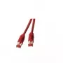 Cabo de rede EFB Elektronik Cat.6a HiroseTM21 RJ-45 Cat6a 1 m vermelho