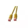 Cabo de rede EFB Elektronik RJ45 S/FTP Cat6a RJ-45 0,5 m amarelo