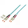 EFB Elektronik O0318.10 Cabo patch de fibra óptica Duplex, SC-SC, OM4 50/125 µm, LSZH, 10 m, violeta