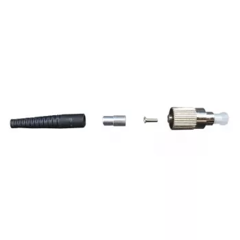Conector de fibra ótica FC macho EFB Elektronik 53216.3, preto, peça única