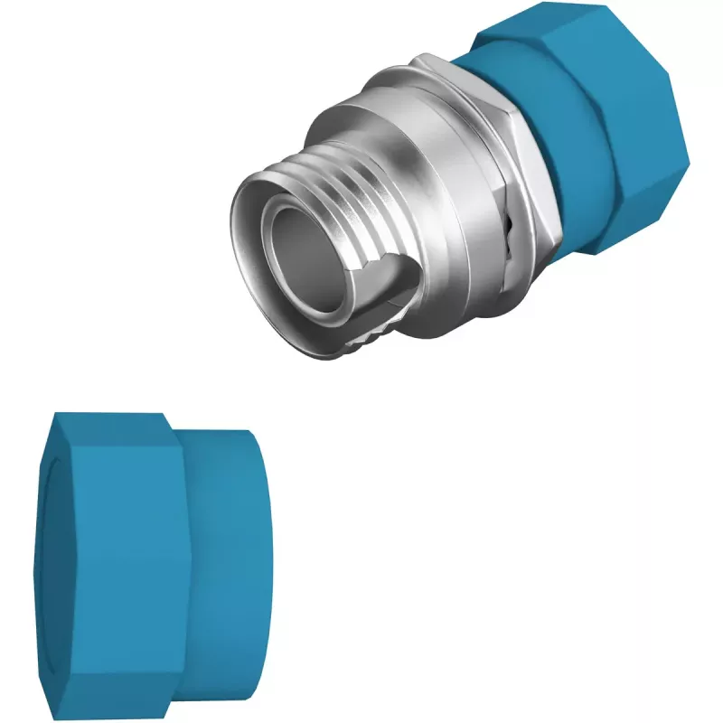 Adaptador de fibra ótica EFB Elektronik 53344.3 FC/PC azul metálico