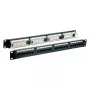 Patchpanel EFB Elektronik 37585.1, 24 portas RJ-45, 1HE rack, 5000 Mbit/s, contactos dourados, preto