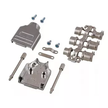 EFB Elektronik E-MHDM 37-K Capa D-Sub totalmente metálica, 180°, 37 pinos