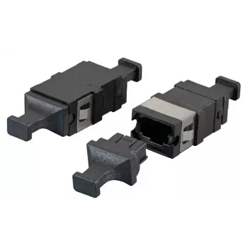 Adaptador de fibra ótica EFB Elektronik 53458.1 MTP/MPO multimodo e monomodo, preto, 12,9×20,5×9,3 mm