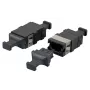 Adaptador de fibra ótica EFB Elektronik 53458.1 MTP/MPO multimodo e monomodo, preto, 12,9×20,5×9,3 mm