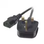 EFB Elektronik EK500.5 Cabo de alimentação, UK BS 1363A para C13, 5 m, preto
