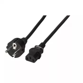 Cabo de alimentação EFB Elektronik EK508SW.5 preto 5 m CEE7/7 conector fêmea C13
