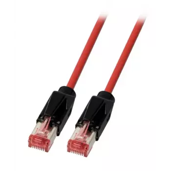 Cabo de rede EFB Elektronik K8048PUI2 RJ-45 Cat6a 2 m preto vermelho