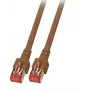 EFB Elektronik K5517.0,15 Cabo patch RJ-45 Cat6 S/FTP, 0,15 m, castanho