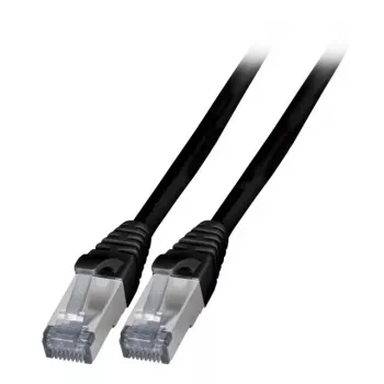 Cabo de rede EFB Elektronik K5538SW.1 RJ-45 Cat6a 1 m preto