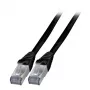 Cabo de rede EFB Elektronik K5538SW.1 RJ-45 Cat6a 1 m preto