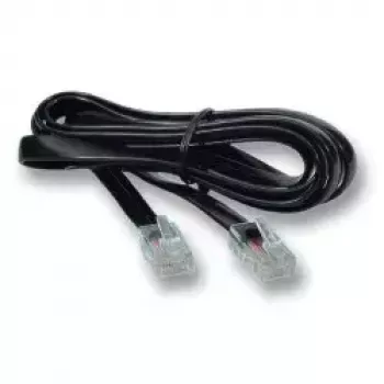 Cabo telefónico EFB Elektronik K2402SW.1 1 m preto