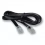 Cabo telefónico EFB Elektronik K2402SW.1 1 m preto