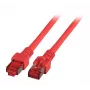 Cabo de rede EFB Elektronik K5512.50 RJ-45 Cat6 50 m vermelho