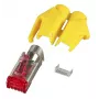 Conector RJ-45 Hirose H7641.5-100, amarelo/vermelho, 100 unid.