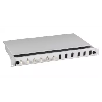 Patch panel EFB Elektronik BA71921.12 — fibra ótica LC, 0U, cinzento, 483×44,5×244 mm