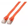 Cabo de rede EFB Elektronik K5545RT.1 RJ-45 Cat6a 1 m vermelho