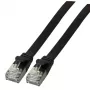 Cabo de rede EFB Elektronik K5545SW.1 RJ-45 Cat6a 1 m preto