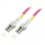 EFB Elektronik O0319.0,5OM5 Cabo patch de fibra óptica Duplex, LC-LC, OM5 50/125 µm, LSZH, 0,5 m, verde-lima