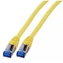 EFB Elektronik K5525FGE.15 Cabo patch RJ-45 Cat6a S/FTP, 15 m, amarelo