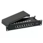 Patch panel EFB Elektronik 37737SW.8 RJ-45 10000 Mbit/s preto 1U