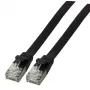Cabo de rede EFB Elektronik K5547SW.0,25 RJ-45 Cat6a 0,25 m preto