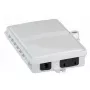 Caixa de distribuição de parede exterior para fibra ótica EFB Elektronik FTTH, 2x SC simplex ou LC duplex, IP65