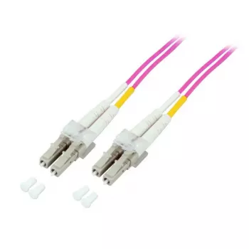 Cabo de fibra ótica EFB Elektronik O0319.2 — OM4, 2 m, LC para LC, 50 µm, duplex integral, violeta