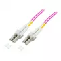 Cabo de fibra ótica EFB Elektronik O0319.2 — OM4, 2 m, LC para LC, 50 µm, duplex integral, violeta