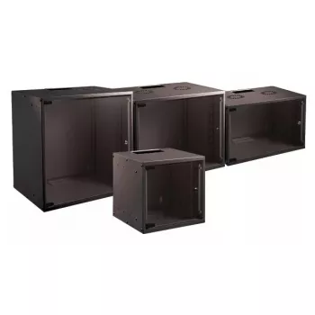 Armário de servidor de parede EFB Elektronik WGB-1906TS.45 — 6HE, carga máxima 80 kg, preto