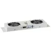 EFB Elektronik 691656GR Unidade de ventilação dupla com termóstato para armários de parede, IP55, cinzento (RAL 7035)