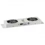 EFB Elektronik 691656GR Unidade de ventilação dupla com termóstato para armários de parede, IP55, cinzento (RAL 7035)