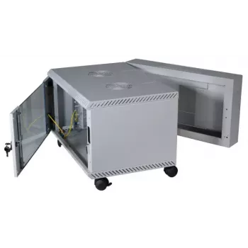 Caixa de parede 19 polegadas EFB Elektronik DUO 691615VGR.50 15U, 500 mm de profundidade, cinzento claro (RAL7035)