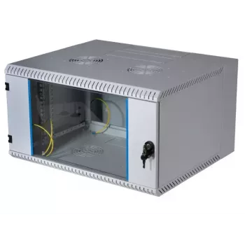Caixa de parede 19 polegadas EFB Elektronik 691618VGR.60 18U, 600 mm de profundidade, cinzento claro (RAL7035)