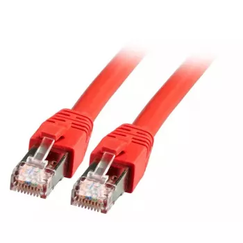 Cabo de rede EFB Elektronik K5528RT.0.5 RJ-45 Cat8.1 0,5 m vermelho
