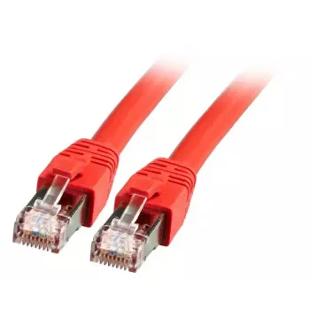 Cabo de rede EFB Elektronik K5528RT.7.5 RJ-45 Cat8.1 7,5 m vermelho