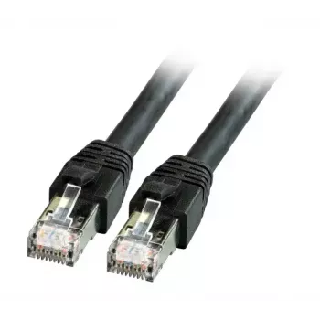Cabo de rede EFB Elektronik RJ45 patch Cat8.1 7,5 m preto