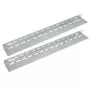 Calha para rack EFB PRO-SGL10 – aço 25 mm × 750 mm × 55 mm, prateado, pack de 2