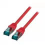 Cabo de rede EFB Elektronik MK6001.40R RJ-45 Cat6a 40 m vermelho