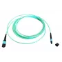 Cabo de fibra ótica MTP EFB Elektronik MTPF12MTPFOM3-1-A — 1 m, OM3, MTP–MTP, 50 µm, aqua