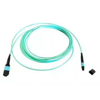 Cabo de fibra ótica MTP EFB Elektronik MTPF12MTPFOM3-2-A — OM3, 2 m, 50 µm, aqua
