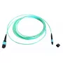 Cabo de fibra ótica MTP EFB Elektronik MTPF12MTPFOM3-7,5-A — 7,5 m, OM3, MTP–MTP, 50 µm, aqua