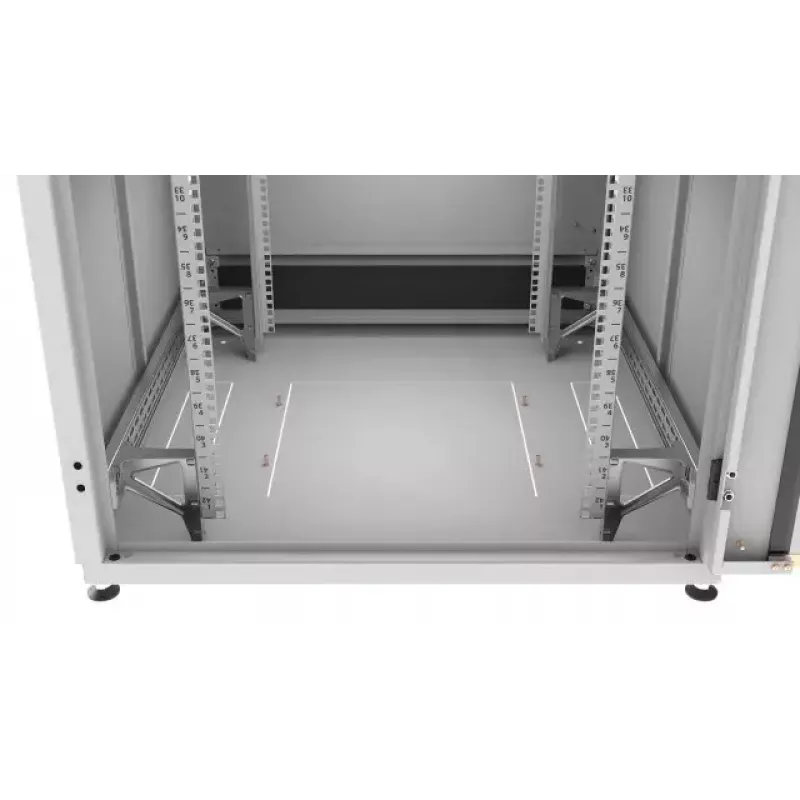Armário rack autónomo EFB Elektronik PRO-2486GR.G1SV 24U, carga máx. 1000 kg, fechadura com chave, IP20, cinzento
