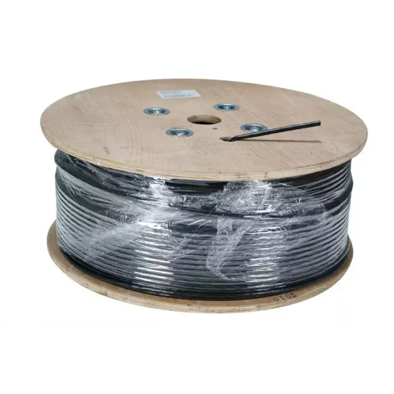 Cabo de rede EFB Elektronik 99733.100-CPR S/FTP Cat7 100 m preto