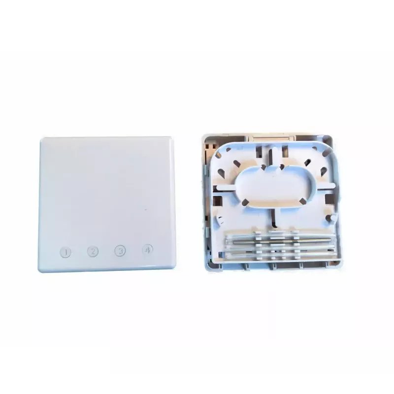 Caixa de ligação de rede EFB Elektronik FTTH-BOX-IN-6, caixa em plástico, 80×80×28 mm, branco