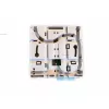 Caixa de ligação de rede EFB Elektronik FTTH-BOX-IN-6, caixa em plástico, 80×80×28 mm, branco