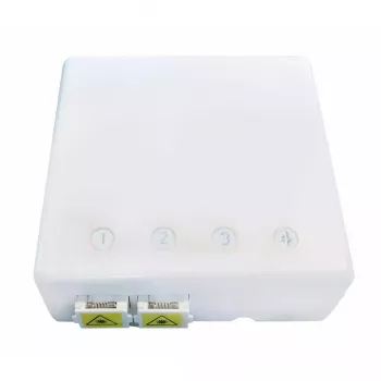 Caixa de ligação de rede EFB Elektronik FTTH-BOX-IN-6, caixa em plástico, 80×80×28 mm, branco